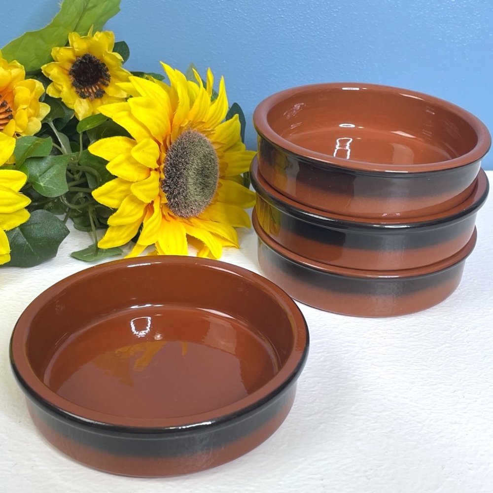 Lot of 4 Crème Brûlée Dessert Bowl Baking Dishes Creme Brulee